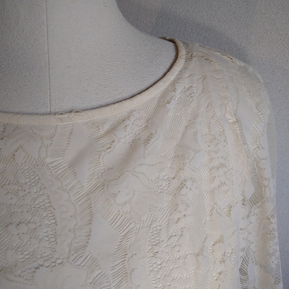 Free People Lace Blouson Crop Top - Picture 5 of 11